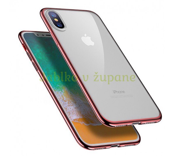 Kryt Frame iPhone X, XS - ružový